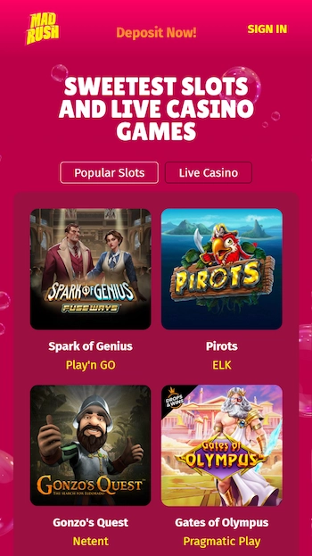 Sötaste slots